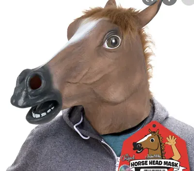 £19.99 • Buy Horse Head Mask HIGH QUALITY Archie Mcphee Fancy Dress Joke Adult Cosplay Panto