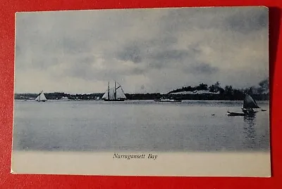 Narragansett Bay RI Rhode Island Steamboat Sailboats 1900s Antique Postcard F42 • $7.95