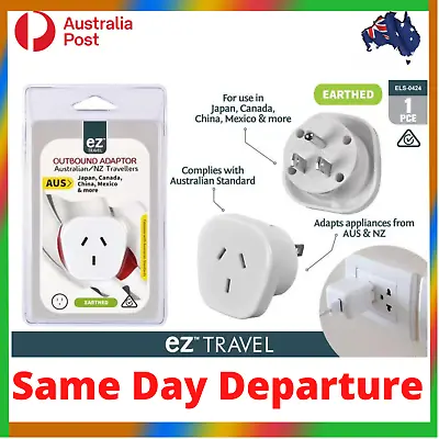 $13.95 • Buy Travel Adapter Power Socket To Plug Australia AU NZ To Japan Canada Mexico Cuba