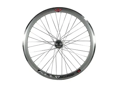 Deep V 43mm Front Silver Wheel For Fixie Fixed Gear Track Single Speed Bike • $48.99