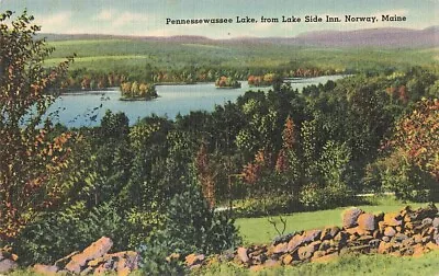 Postcard Pennessewassee Lake Norway Maine ME • $4.99