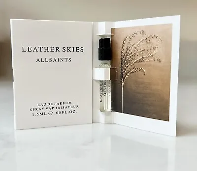 £2.55 • Buy 1 X Leather Skies All Saints Eau De Parfum Spray 1.5ml Sample Women's Perfume