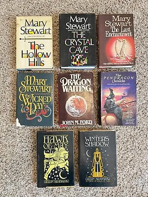 1970s -80s HB Fantasy Book Lot Of 8 Mary Stewart John Ford Gillian Bradshaw • $15