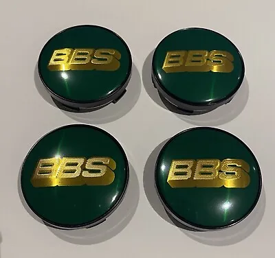 BBS Wheel Centre Caps Green & Gold 60mm X4 Cap • $48