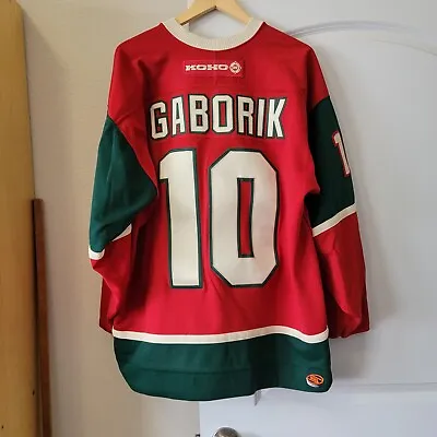 XXL Vintage NHL Minnesota Wild #10 Marian Gaborik KOHO Replica Jersey • $100