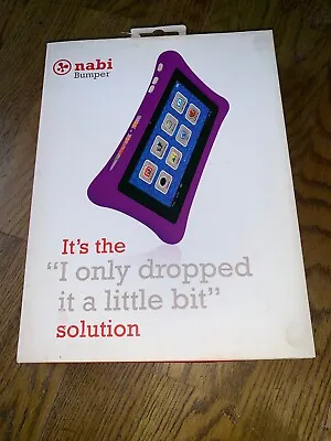 Official Nabi Bumper Tablet Case. Drop Sage Protection. Purple Colour • £7.99