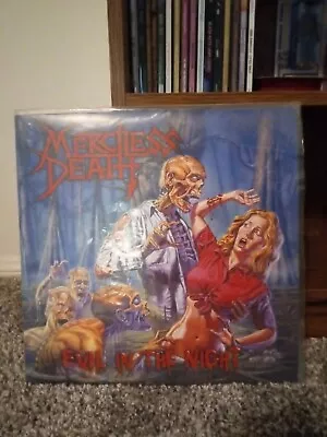 MERCILESS DEATH - Evil In The Night RED DISC VINYL  1st Pressing  • $225