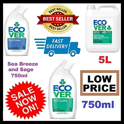 Ecover Pine & Mint Toilet Cleaner 5L 750ml Fast Delivery UK • £3.66