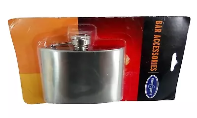 Stainless Steel Travel FLASK 4oz Silver By Smith & Doyle New Sealed • $8.34