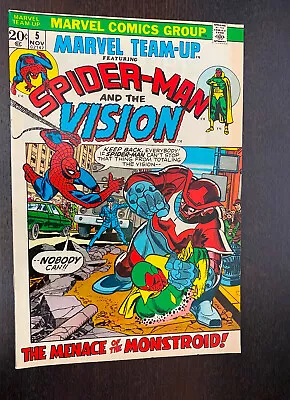 MARVEL TEAM UP #5 (Marvel Comics 1972) -- Bronze Age Spider Man -- VF/NM • $59.99