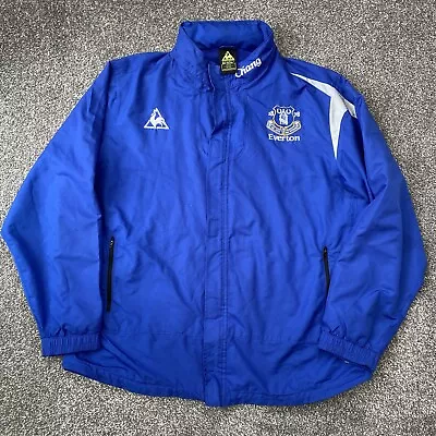 Mens Everton FC Le Coq Sportif Football Training Coach Track Jacket - Size XXL • £17