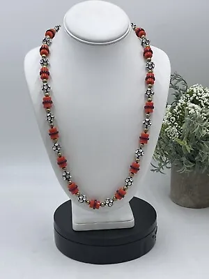 Gorgeous Vintage J Crew Necklace Red Purple Lucite Pave Set Rhinestone Beads • $39.99