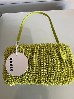 STAUD Citron Beaded Bean Convertible Bag $225 MSRP • $195