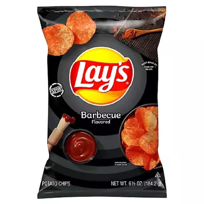 Lay's Barbecue Flavored Potato Chips 6.5 Oz Bag American Crisps • £6.16