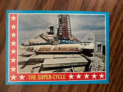 1974 Topps Evel Knievel Test Issue #32 The Super Cycle NrMt • $10