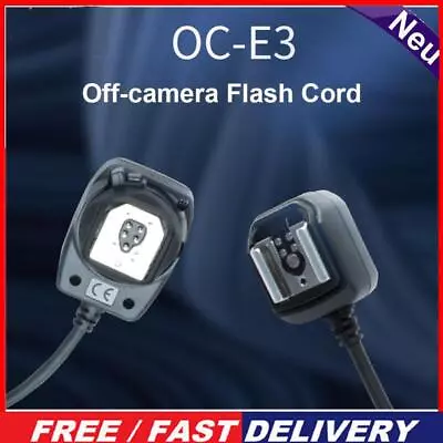 Off-Camera Flash Sync Extension Cord 1.2m Camera Extension Cable For Canon 580EX • £15.84