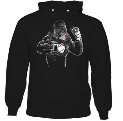 Boxing Gorilla Mens Funny Gym Hoodie MMA Muay Thai Kick Boxing Training Top  • $24.88