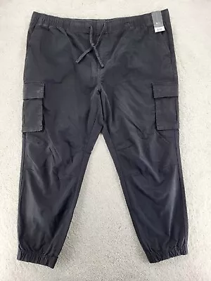 No Boundaries Men's NB Cargo Pants Black Six Pockets Size 2XL 44-46 NWT • $21.75