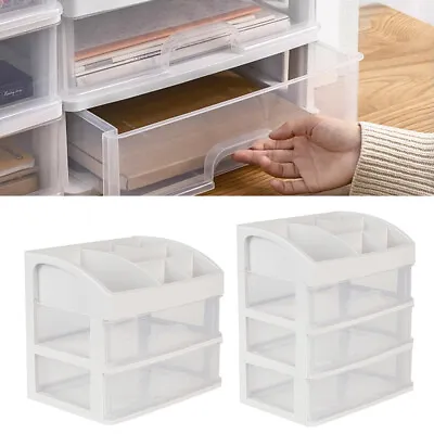 Large Capacity Beauty Box Make Up Storage Drawers Cosmetic Organizer Grid Holder • £10.94