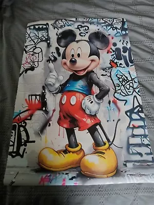 1pc Unframed Canvas Poster Classical Cartoon Art Disney Mickey Mouse No Frame • $0.99