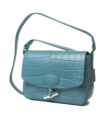 New Longchamp Jade Croc-Embossed Leather Women's Crossbody Bag L2079924323 • $161