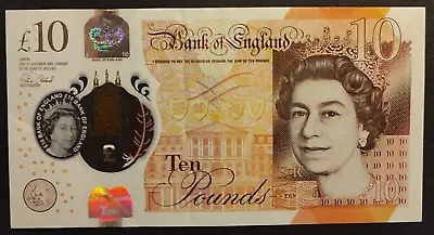 BANK OF ENGLAND £10 Note AA01 Jane Austen Polymer B415 Good VF Banknotes • £35