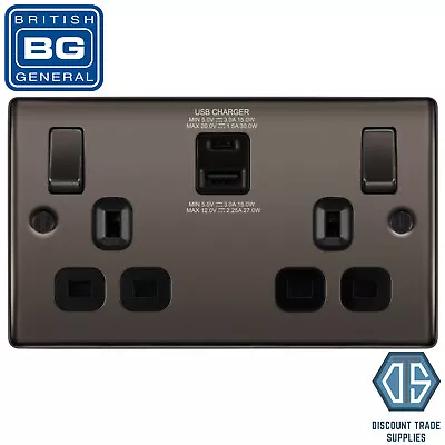 £38.99 • Buy BG Nexus Metal Black Nickel Switches & Sockets Full Range Free P&P