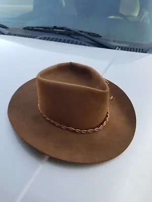 Vintage Sheplers XXX John B. Stetson 3X Beaver Western Hat. Size 7 3/8 Union... • $44.99