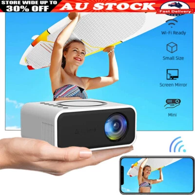 Mini Pocket YT300 3D Projector LED HD 1080p Home Theater Cinema USB HDHG 2023 • $58.99