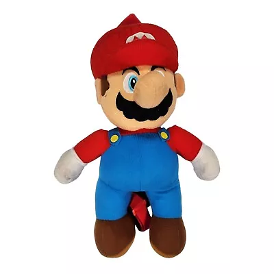 Nintendo Mario Plush Backpack Approx 16  Zipper In Back • $12