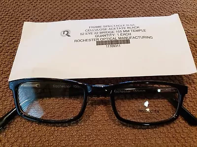 ROMCO R 5A Military Eyeglass Frames Black 52 22 155 NEW  • $29.99