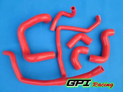 RED For BMW 3 E30 M20 320i/325i 1988-1993 89 90 Silicone Coolant Radiator Hose • $70