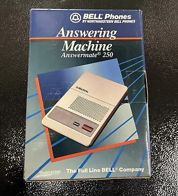 Bell Phones Answering Machine Answermate 250 Microcassette Included 62250 Tested • $20