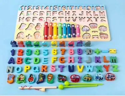 Montessori Educational Wooden  Busy Board Puzzle Toy For Children • $15