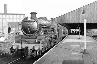 PHOTO British Railways Steam Locomotive Class Jubilee Alberta 45562 Mirfield'66 • £2.50