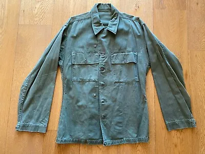 WWII American Original HBT Jacket Modified For A Woman / WAC / WAAC __B • $56.85