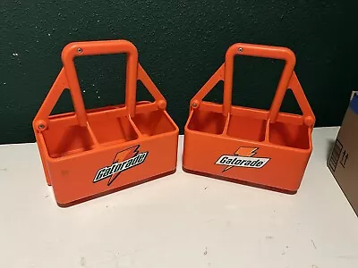 2 Gatorade Carrier Holder Tote 32 Oz Sport Water Squeeze Bottle 6 PACK Vintage • $35