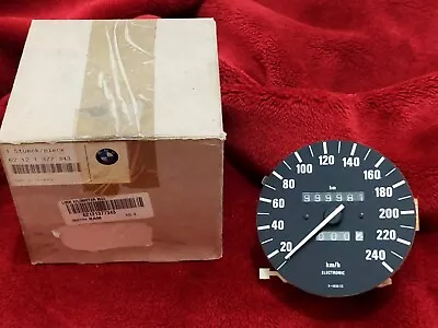 NOS GENUINE BMW E30 Instrument Speedometer Cluster KM/H 62121377343 Broken Gear  • $650