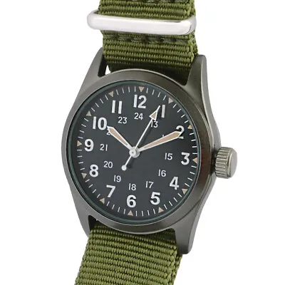 U.S. ARMY Or Air Force Vietnam Military Service Watch THE GRUNT Wristwatch Boxed • $55.89