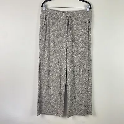 Matilda Jane Just Imagine Chelsie Wide Leg Crop Pants Size Large Gray Pull On • $16.95