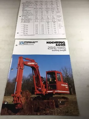 $39.99 • Buy Koehring 6608 Excavator Sales Booklet With Competitive Data