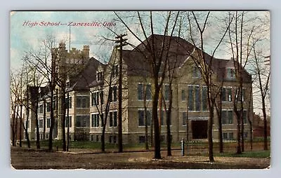 Zanesville OH-Ohio High School Building Antique Vintage Souvenir Postcard • $7.99