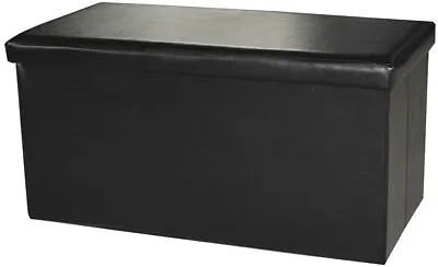 Faux Leather Storage Ottoman Bench Footrest Stool Ottoman Bench 15.75 X15.55 X31 • $41.99