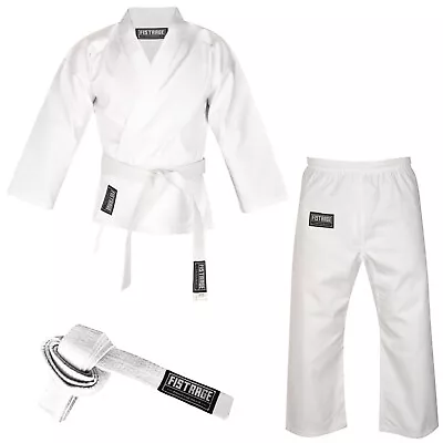 FISTRAGE Karate Gi 8oz Lightweight Uniform Martial Arts Beginner Training Suit • $23.99