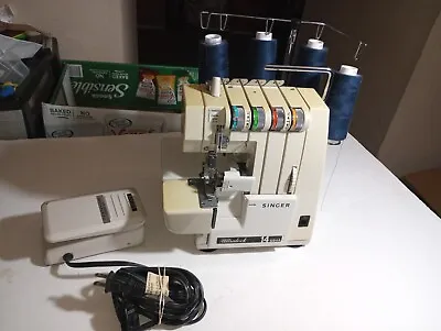 Singer Ultralock 14U64A Overstitch Serger Sewing Machine 4Thread For Parts  • $39.99