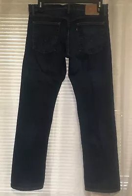 NwOt Mens Levi’s 514 Straight Leg Mid Rise Dark Wash Denim Stretchy Jeans 36x32 • $6.99