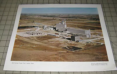 AEC NUCLEAR POWER PLANT HALLUM NE North American Aviation 12.5 X 15  Photo PRINT • $15