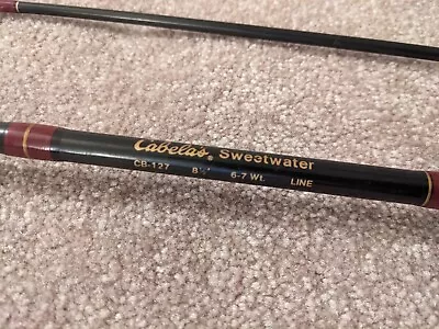 Cabela's Sweetwater Fly Rod CB-127 8'6  6-7 Wt Line Fly Fishing • $110.97