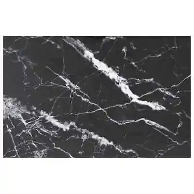 £72.65 • Buy VidaXL Table Top Black 100x62 Cm 8mm Tempered Glass With Marble Design GHB