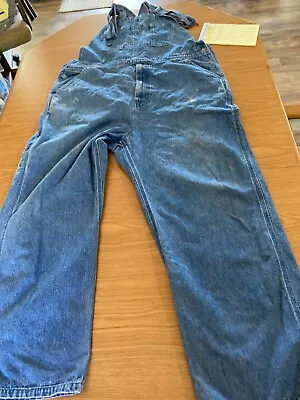 Craftsman Men's Loose Fit Lightweight Denim Bib Overalls 40x30 ***Some Paint*** • $30